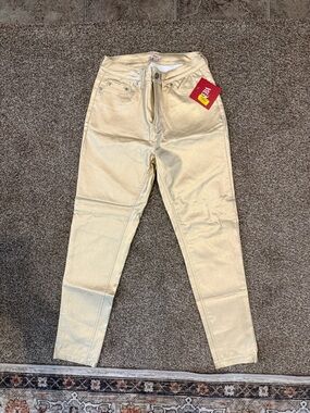 Reba Metallic Gold Skinny Jeans